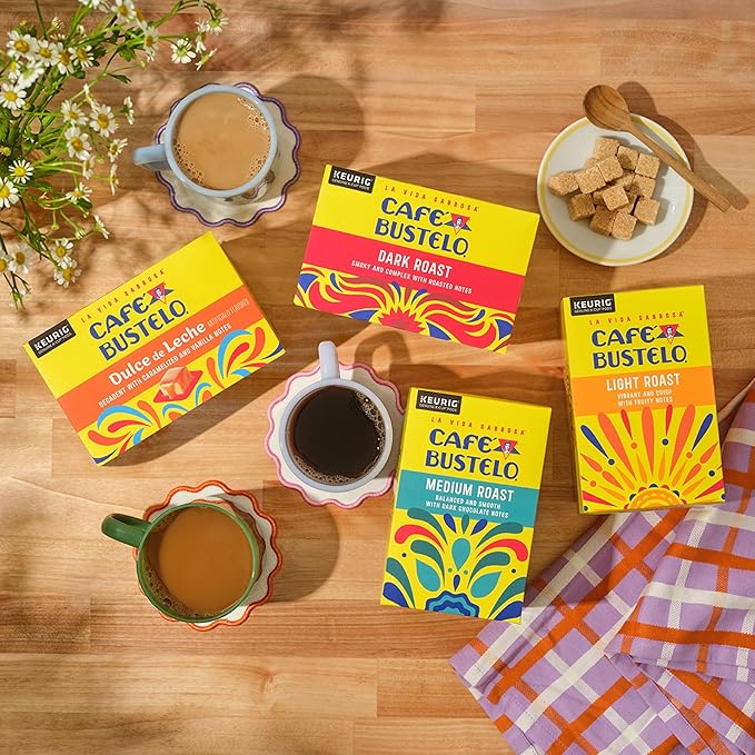 Café Bustelo Light Roast Single Serve Coffee Pods 10 Count (Pack of 6)
