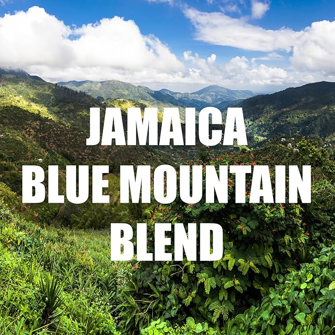 Jamaica Blue Mountain Coffee Blend Whole Bean Fresh Roasted 16-ounce