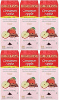 Bigelow Cinnamon Apple Herbal Tea Bags 28-Count Boxes (Pack of 6) Cinnamon Apple Hibiscus Flavored Herbal Tea Bags All Natural Non-GMO