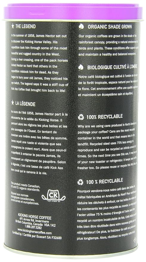 Kicking Horse Whole Bean Hoodoo Jo Dark Extreme Bold Roast 0.77 Pound