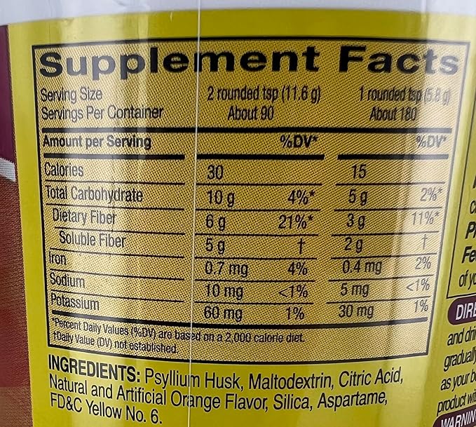 Kirkland Signature Sugar-Free Psyllium Fiber Supplement Powder 360 DosesQ
