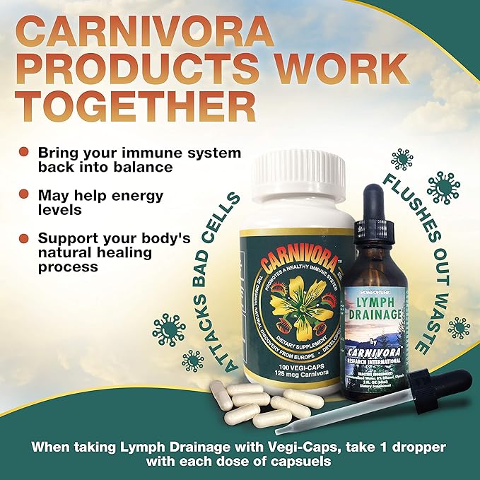 Carnivora Vegi-Caps - Gluten Free Vegan Friendly Capsules to Strengthen and Support Your Immune System (100 Capsules)