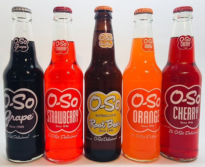(Mix Case) O-so Soda Collection 12 Pack