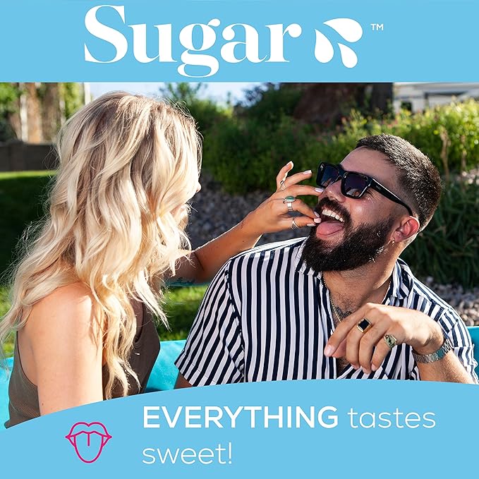 Sugar Splash Taste Sweeter Down There - 2 Taste Changing Tablets 2 9Pines Pineapple Shots &amp 1 DEEP Gag Suppressing Sucker Date Night Pack - Body Fluid Sweetener and Flavor Enhancer