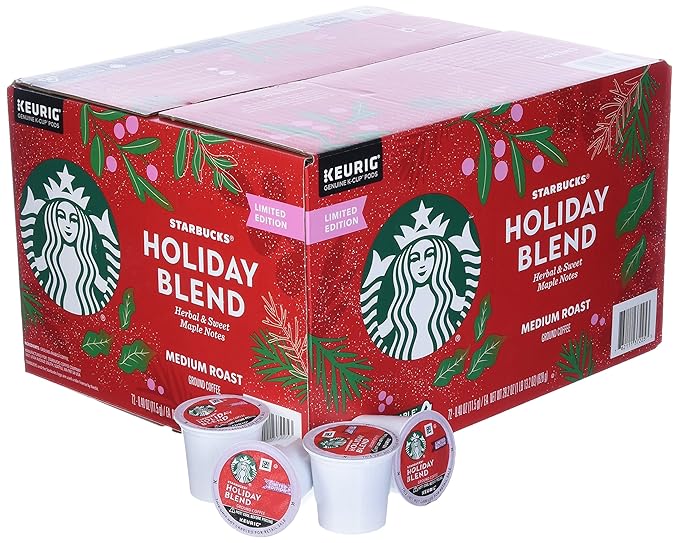 Starbucks Holiday Blend Medium Roast Coffee 72/ 0.40 Oz Net Wt 29.2 Oz ()