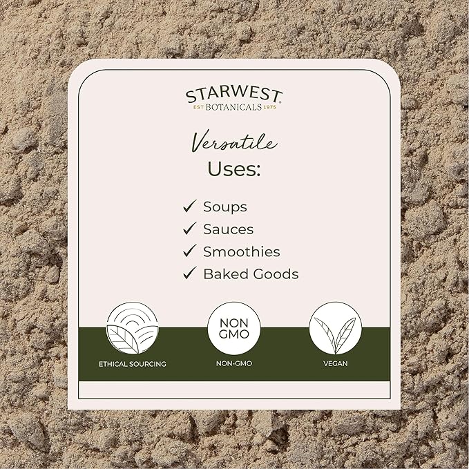 Starwest Botanicals Organic Marshmallow Root Powder - Dried Herb for Tea &amp Herbal Blends Certified Kosher Non-GMO - Bulk 1 lb Bag