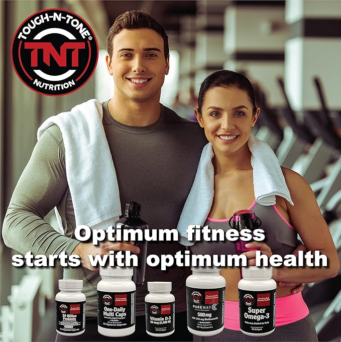 TOUGH-N-TONE Collagen Peptides Powder – Vanilla Flavor – 20g Hydrolyzed Type I &amp III Grass-Fed Bovine Collagen – Non-GMO Gluten-Free Dairy-Free Soy-Free