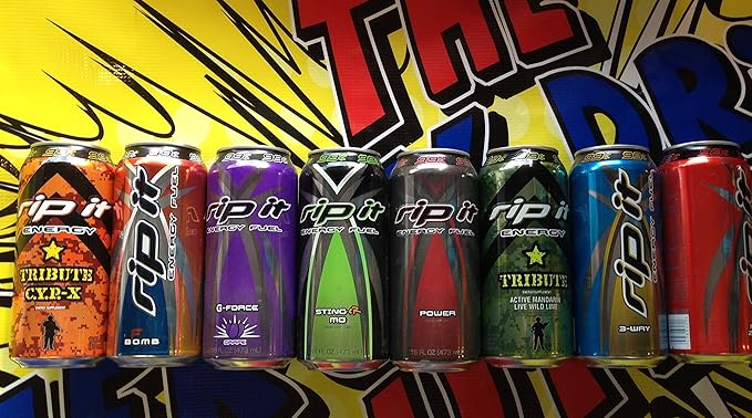 Rip It Energy Drink Variety 16 oz (16 Cans)
