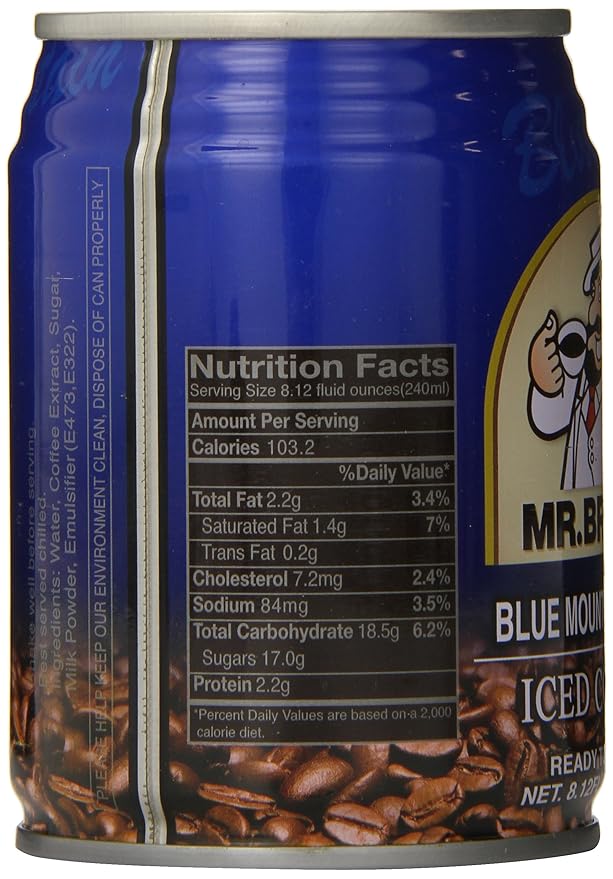 Mr. Brown Iced Coffee Blue Mountain 8.12 Ounce (Pack of 24)