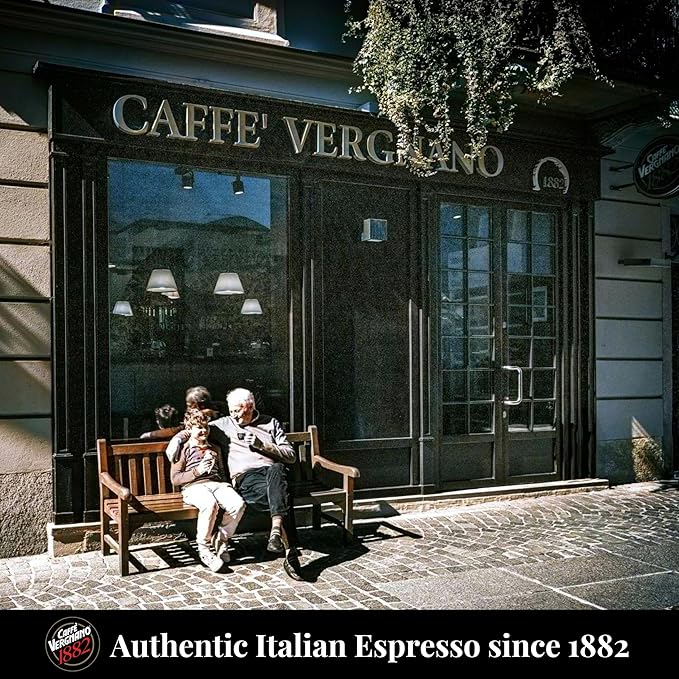 Caffe' Vergnano 1882 120 Count Oro Original Line Machine Compatible Compostable Expresso Capsules Arabica Medium Roast Coffee Pods with notes of Vanilla and Milk Chocolate Intensity 4/10