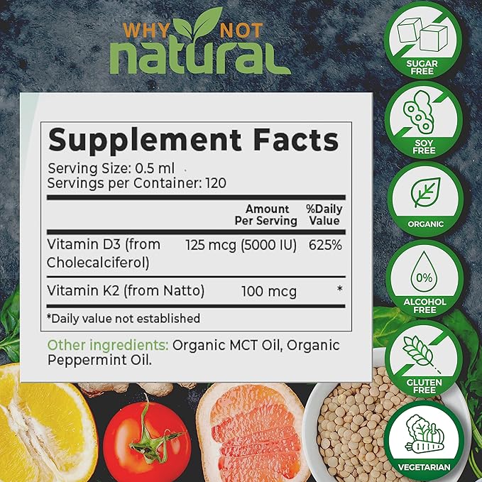 Why Not Natural Liquid Collagen and Vitamin D3 K2 Drops
