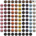 InfuSio Coffee Pods Variety Pack – 96 Count 12 Crafted Medium &amp Dark Roast Blends and Artisan-Inspired Flavors Like Bourbon Pecan &amp Butter Toffee Revival Roaster Collection Compatible with