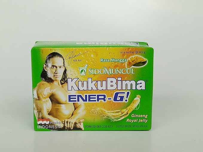 Sido Muncul Kuku Bima Ener-G! Energy Drink Powder (Mango) 6-ct 10 Box