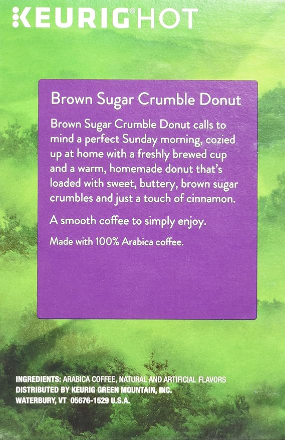 Green Mountain Coffee Brown Sugar Crumble Donut - 18 ct