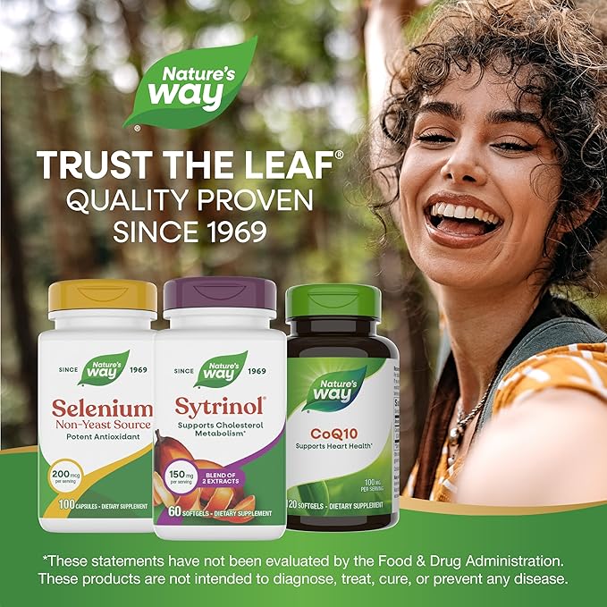 Nature's Way Sytrinol Cholesterol Control Premium Blend 60 Softgels
