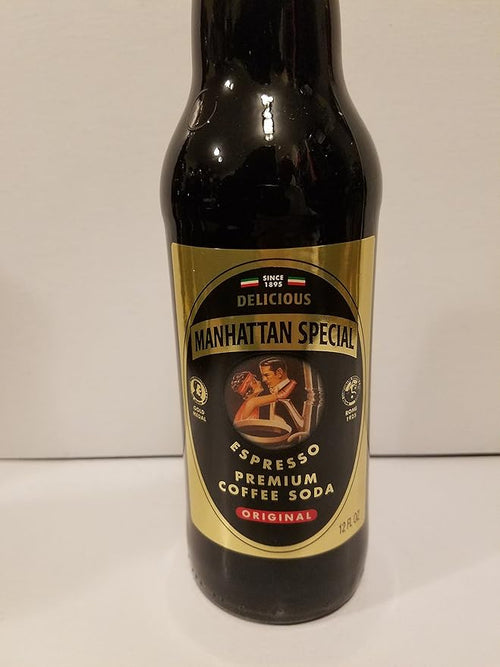 8 Bottles of Manhattan Special Expresso Coffee Sodas - (12oz. Size Bottles)