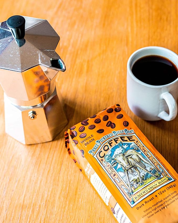 Raven's Brew Whole Bean Variety Pack - 3 Delicious Flavors - Three Peckered Billy Goat Deadman's Reach and Double Dead - 12oz each