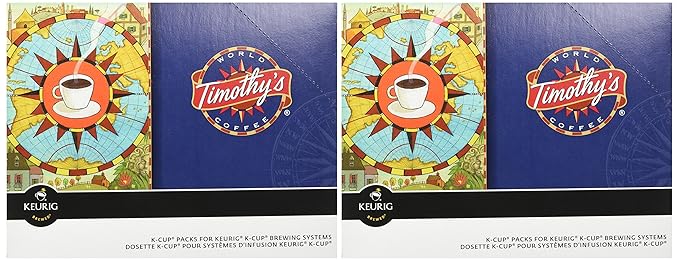 Timothy's World Coffee Parisian Nights K-Cup Portion Pack for Keurig K-Cup Brewers 24-Count (Pack of 2)