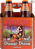 Sprecher Orange Dream Soda 4 Pack No Caffeine 64 Fluid Ounces (Pack Of 6)
