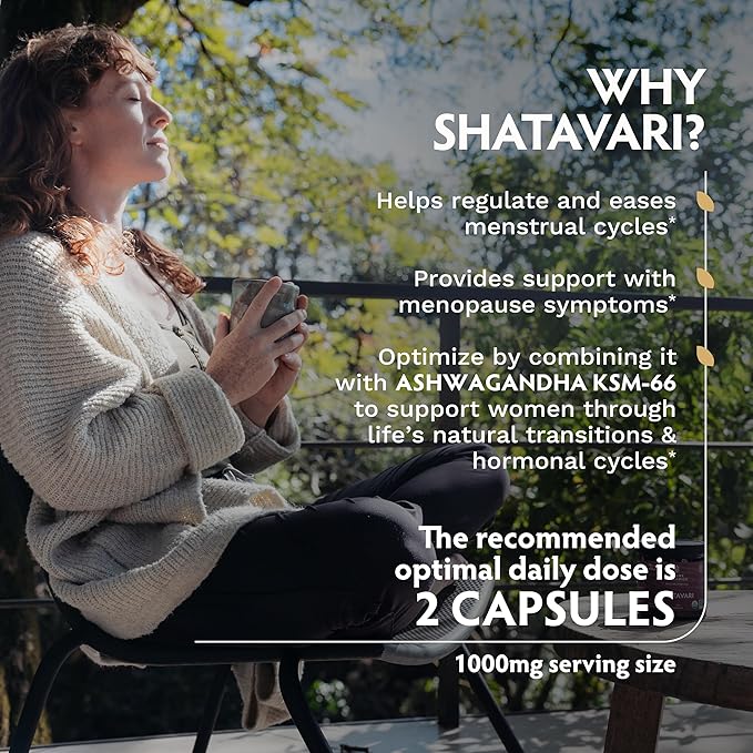 TRIBE ORGANICS Organic Shatavari Herbal Supplement - Hormonal Balance | Women’s Reproductive Health | Lactation | Immune &amp Inflammatory Support - Non-GMO USDA Organic 120 Vegan Capsules