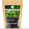 Peppermint Tea 1LB (16Oz) Cut &amp Sifted | STRONG &amp FRESH | Non-irradiated 200+ Cups Peppermint Loose Leaf Herbal Tea (Mentha Piperita) | Mint Tea | Bulk 1 lb. Large Resealable Bag