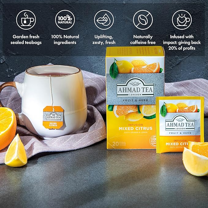 Ahmad Tea Mixed Citrus 20 Count (Pack of 6)