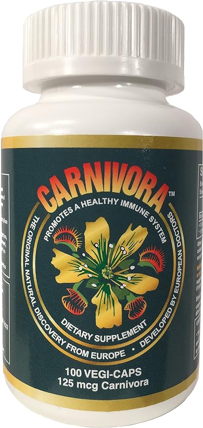 Carnivora Vegi-Caps - Gluten Free Vegan Friendly Capsules to Strengthen and Support Your Immune System (100 Capsules)