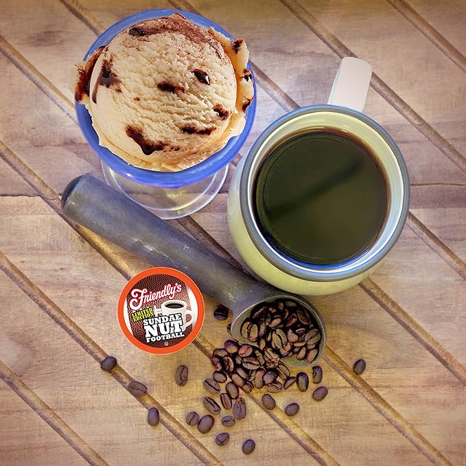 Friendly's Flavored Coffee Pods Coffee for Keurig K-Cup Brewers Sundae Nut Football 40 Count