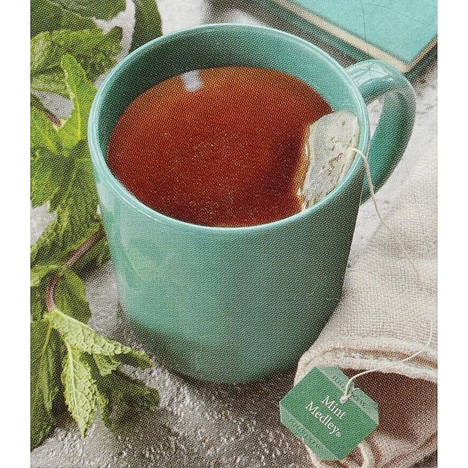 Bigelow Mint Medley Herbal Tea Bags 20-Count Box (Pack of 6) Caffeine Free Herbal Tea 120 Tea Bags Total