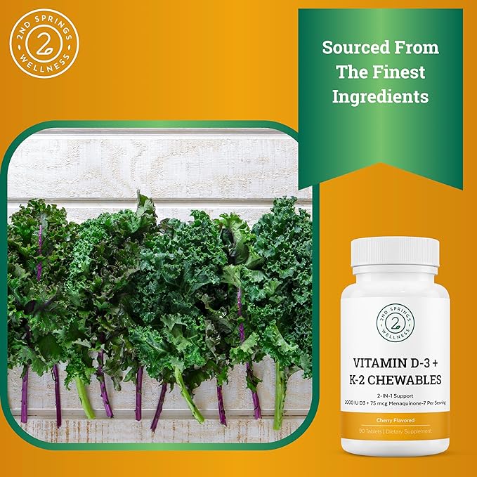 Sleep Well Adaptogen Complex &amp Vitamin D3+K2 Chewables Bundle