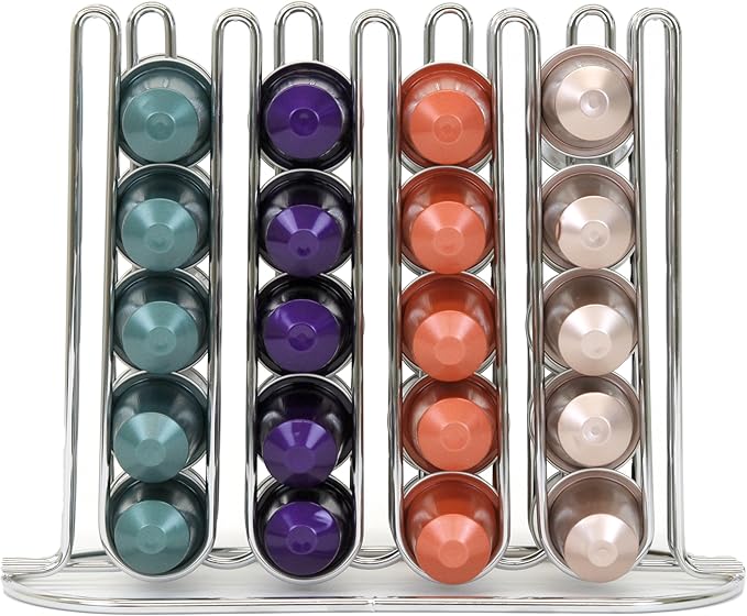 Paylak Slim and Sleek Coffee Pod Holder compatible with Nespresso Original Organizer for 40 Coffee Pods