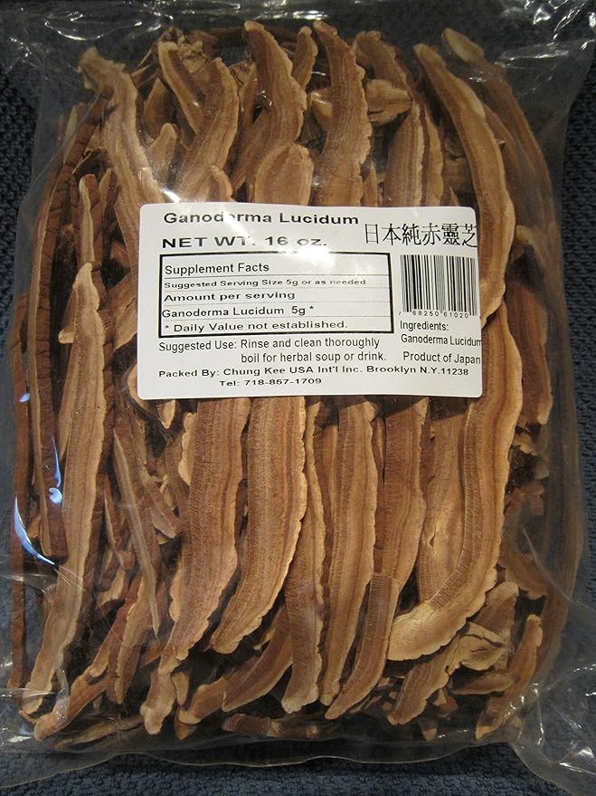 Nature Tea Reishi Mushroom - Product of Japan - Ganoderma Lucidum Loose Slices - 8 oz