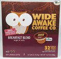 Wide Awake Coffee Single Serve Coffee Pods (32 Count Breakfast Blend)