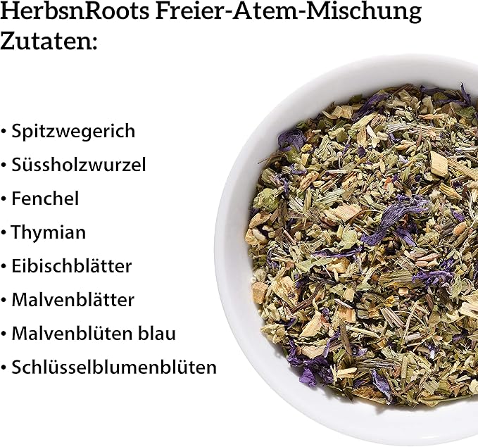 Herbal Tea for Healthy Lungs - “Free Breath” • Cough Tea • Beneficial • Releasing Mucus • Relieving coughing • Relieving Cough • herb Tea Collection • bronchial Tea