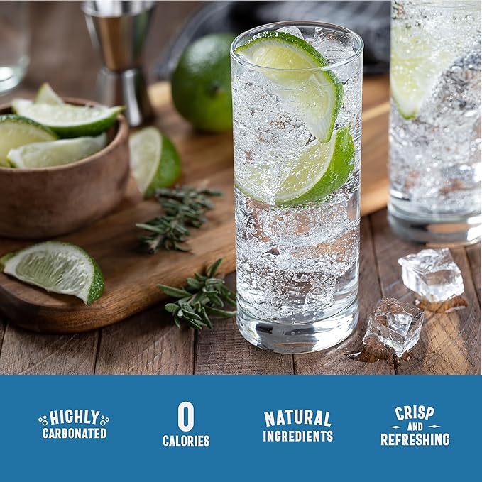 Owen's Club Soda Premium Cocktail Mixer Made with Pure Pacific Sea Salt - 8.2oz Cans (24 pack)