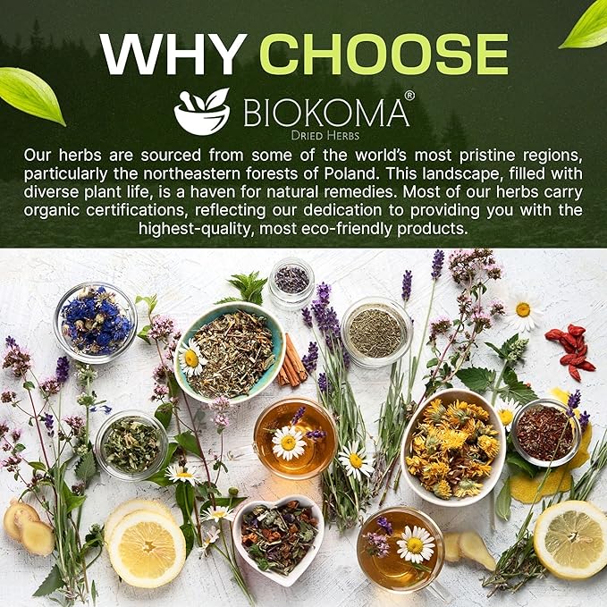 Biokoma Swedish Bitters Maria Treben's Herbal Mix 100g (3.55oz) In Resealable Moisture Proof Pouch - Herbal Tea No Additives No Preservatives Kosher