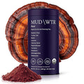 MUD\WTR Rest Evening Mushroom Blend Powder | 2240mg Adaptogenic Mushroom Tea | Sleep Support Wind Down &amp Relaxation Tea | USDA Organic &amp Vegan | Turkey Tail Reishi Ashwagandha | 30 Serving