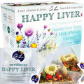 Dr. Lu’s Happy Liver Tea | 100% Natural Liver Cleanse Detox &amp Repair Tea Made in US | 11-Flavor Milk Thistle Turmeric Chrysanthemum Licorice Root Dandelion Root tea Blend for Liver Support