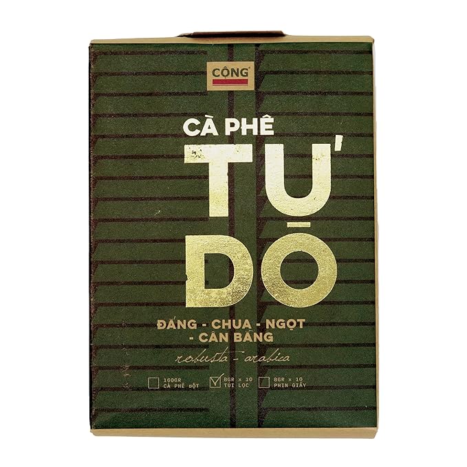 CONG CAPHE - TỰ DO - LIBERTY” Ground Coffee Vietnamese Coffee Robusta &amp Arabica Coffee Medium Roasted (Bag)