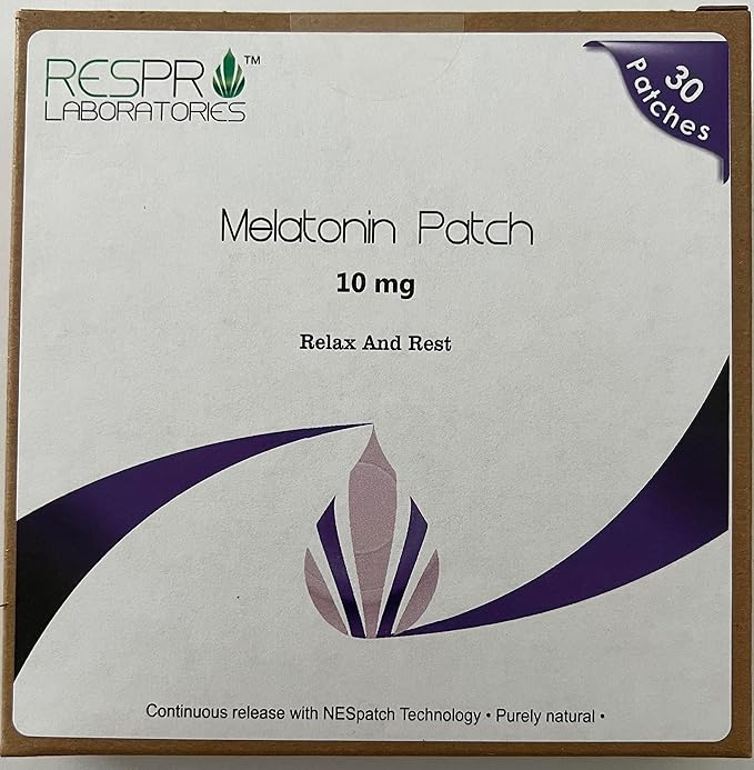 Respro Labs Natural Melatonin Patch 10 mg Continuous Release (30)