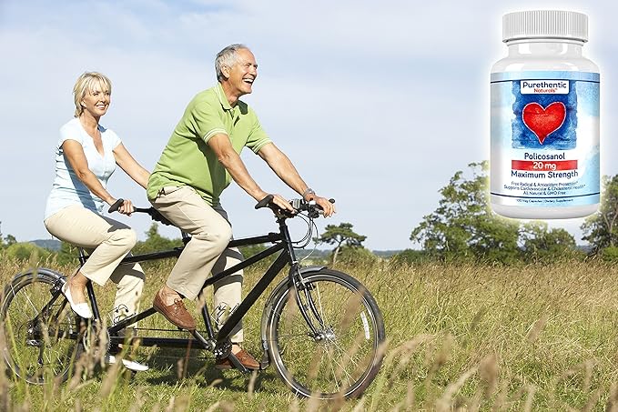 Purethentic Naturals Policosanol 20mg | Supports Cardiovascular &amp Cholesterol Health* | Free Radical &amp Antioxidant Protection* | from Pure Sugar Cane with No Unnecessary Fillers | 100 Veg Caps