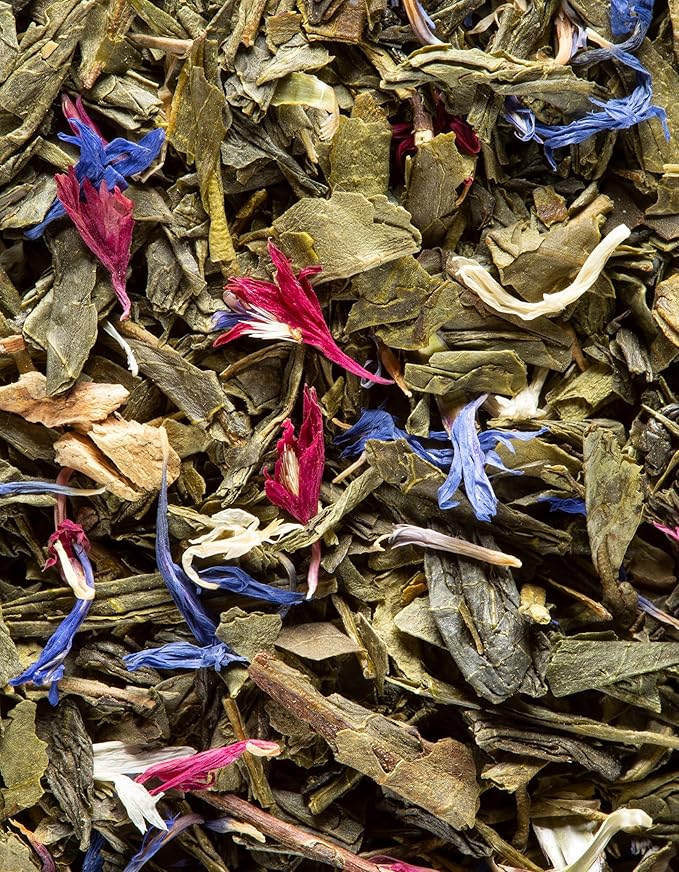 Dammann Freres Sachets L'Ôriental Tea Bags Premium Gourmet French Green Tea Blend Passion Fruit Peach Strawberry Flavors Individually Wrapped 24 Count (Single Pack)