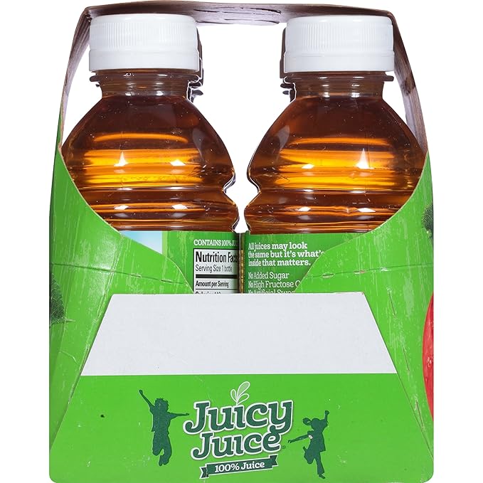 Juicy Juice Apple 10 Ounce 6 Bottles (Pack of 4)