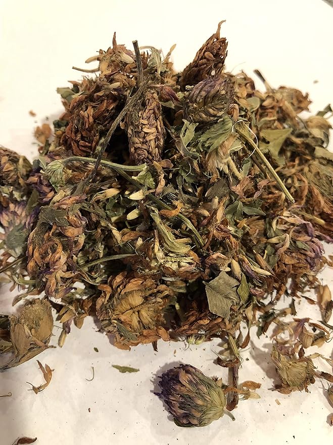 Organic Bio Herbs-Premium Dried Red Clover Flowers – Natural Herbal Tea Wellness Support Handpicked &amp Sun-Dried for Maximum Potency (Trifolium pratense) 6 Oz.