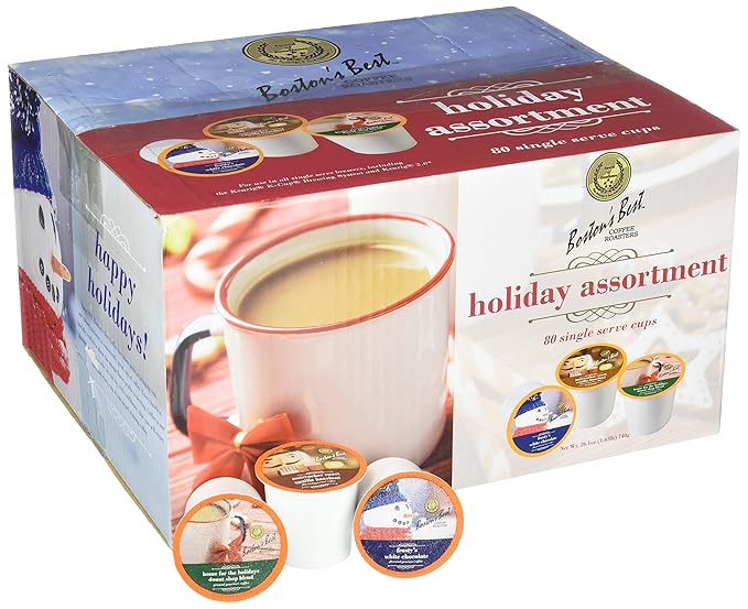 Boston's Best Single Serve Coffee Holiday Assortment 80 Count