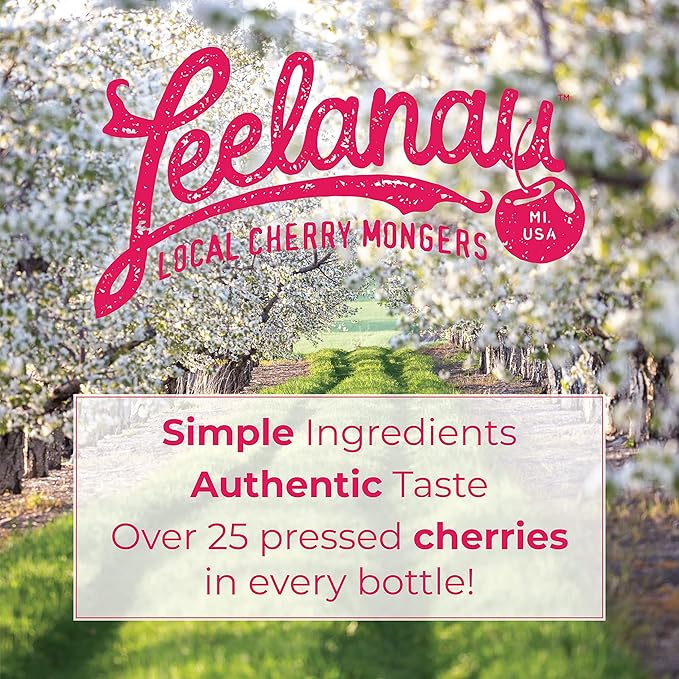 Leelanau Cherry Unsweet Iced Tea 16 fl oz (Pack of 12)