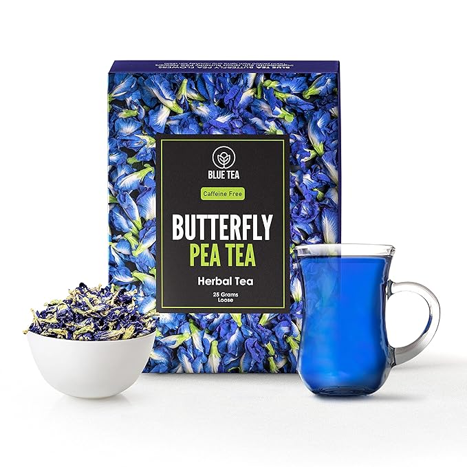 BLUE TEA – Combo - Butterfly Pea Flower Tea (30 Tea Bags) + Butterfly Pea Flower Tea (15 Tea Bags) + Butterfly Pea Flower Tea (0.88 Oz) – Herbal Tea - Gluten Free || Eco-Conscious Packaging||