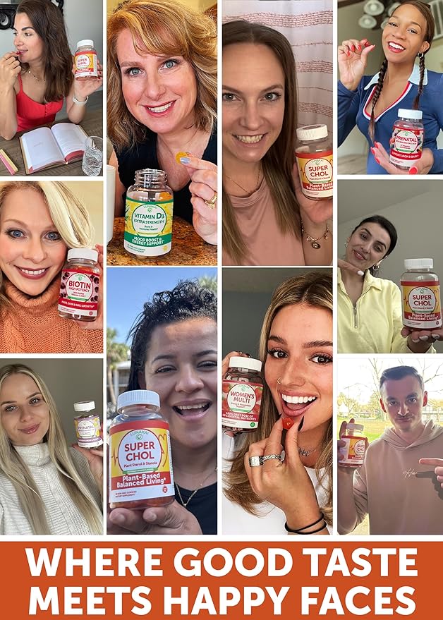 Lunakai USA Made Super Chol Gummies – 1200mg Plant Sterols &amp Stanols for Natural Cholesterol Support – Daily Phytosterol Supplement for Adults 60ct