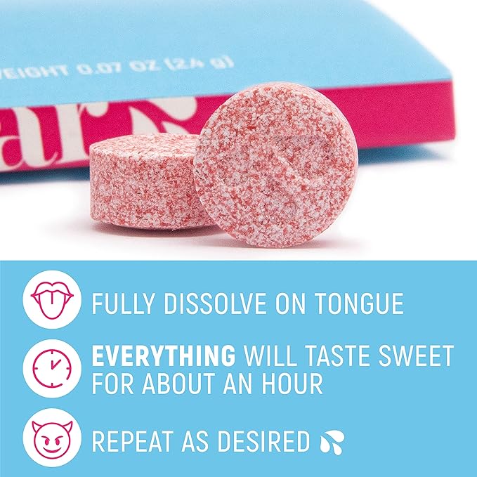 Sugar Splash Taste Sweeter Down There - 2 Taste Changing Tablets 2 9Pines Pineapple Shots &amp 1 DEEP Gag Suppressing Sucker Date Night Pack - Body Fluid Sweetener and Flavor Enhancer