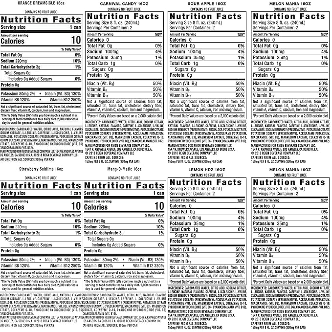 Total Body Fuel 8 Flavor Variety Pack Fitness &amp Performance Drink 16oz (Pack of 8)